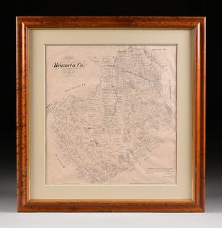 A FACSIMILE CADASTRAL MAP, "Map of Brazoria County," EARLY 20TH CENTURY,