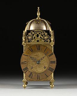 A SCOTTISH BRASS LANTERN CLOCK, BY MUIRHEAD & ARTHUR, GLASGOW, FIRST HALF 20TH CENTURY,