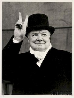 Alfred Eisenstaedt (American, 1898-1995)      Winston Churchill, Liverpool