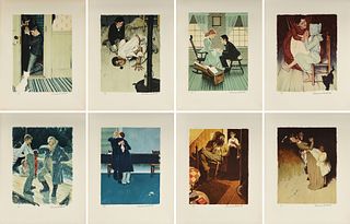 NORMAN ROCKWELL (American 1894-1978) A PORTFOLIO OF LITHOGRAPHS, "Huckleberry Finn," PARIS, CIRCA 1972,