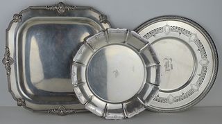 STERLING. Assorted American Sterling Tray Grouping