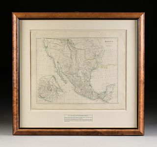AN ANTIQUE MAP, "Mexico," JOHN ARROWSMITH (1790-1873), LONDON, PUBLISHED FEBRUARY 15, 1834,