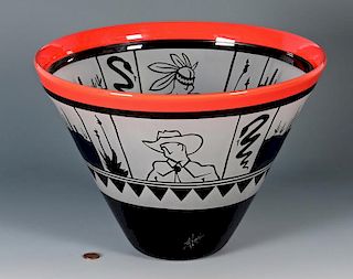 Michael Joplin Art Glass Bowl