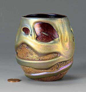 Charles Lotton Lava Vase