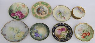 LOT OF 14 DECORATED PORCELAIN CONTINENTAL PLATES