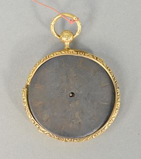 Pocket watch having gold case signed Breaver (as is).