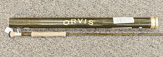 Orvis ZG Helios Fly Rod #8, 9', 2 7/8oz., four part, tip flex 9.5. Estate of Michael Coe, PhD, New Haven, CT.