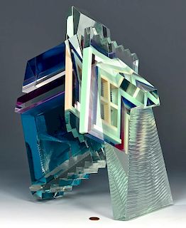 Jon M. Wolfe Glass Sculpture