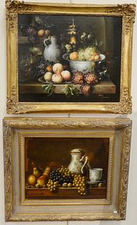 Two contemporary still lifes of fruit, Scheurenberg 16" x 20" and Contsen 20" x 23".