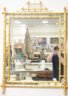 Contemporary Chinese Chippendale style mirror, 45" x 32".