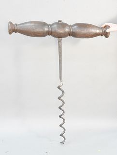Oversized cork screw wall hanging, ht. 51", wd. 38".