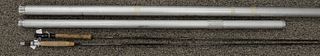 Two Lamiglass 2pt. fly rods, GF102, 718X, #7 or #8 8'6"; Lamiglas Series 1000 2pt. Fly Rod, G1296, #6, 8', 3oz. Estate of Michael Coe, PhD, New Haven,