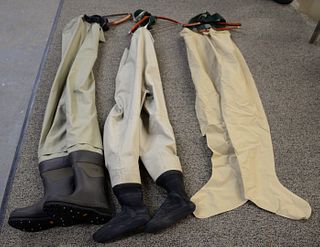 Orvis Boggs bootfoot waders, size 10. Estate of Michael Coe, PhD, New Haven, CT.