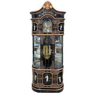 Asian Lacquered Mantle Clock