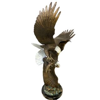 MONUMENTAL Bronze Double Eagle "Hunters"