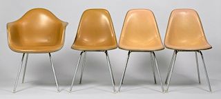 4 Eames for Herman Miller chairs
