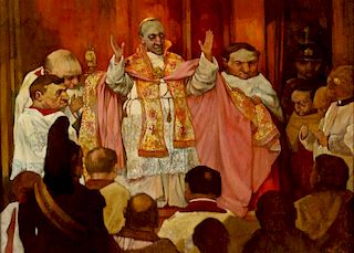 Charles Bragg o/b, Pope and Cardinals