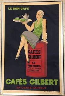 Attributed to Jaques Saingier (French, 20th Century)      Le bon café - Cafés Gilbert