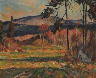 WILLIAM LESTER STEVENS, (American, 1888-1969), Great Blue Hill, Milton, MA, oil on canvas, 20 x 24 in., frame: 27 x 31 in.