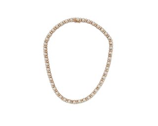 14K Gold, Pearl, and Diamond Necklace