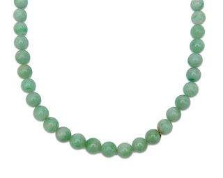 Jadeite Bead Necklace
