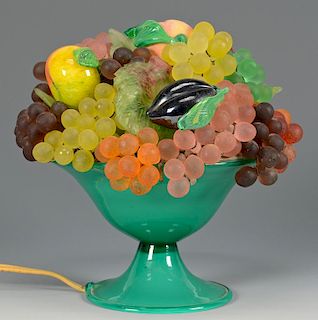 Vintage Glass Fruit lamp