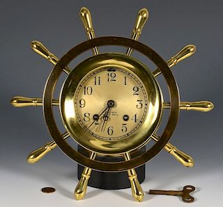 Brass Marine Chelsea Ship's Bell Clock