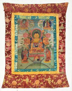 Painted Tibetan Thanka