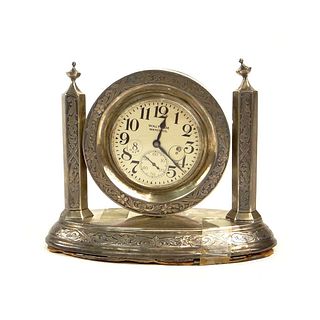 Antique Waltham Watch Co in Sterling Stand