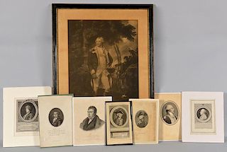 Engravings of American Revolutionary Officers and Dignitaries