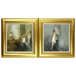 Two Antonio Tamburro Giclee on Canvas