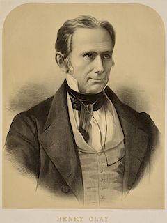 Lithographic portrait of Henry Clay