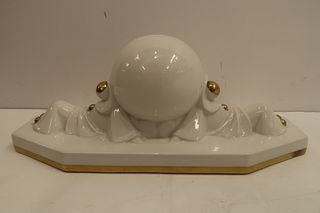 ROBJ Sleeping Pierrot Art Deco Porcelain Lamp
