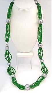 DeLillo 5-Strand Faux Pearl & Glass Bead Necklace