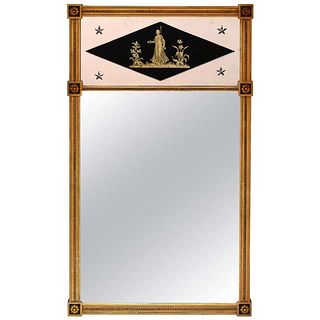 Italian Neoclassical Manner Trumeau Mirror