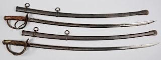 Pair of Model 1860 Swords, Civil War