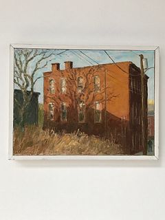 Margaret Crenson "Kingston Building" Oil on Canvas