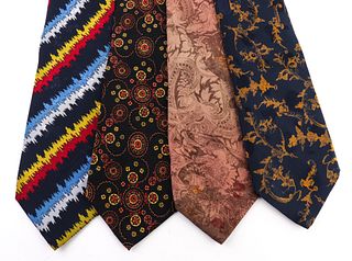 Papillon Men's Designer Patterned Silk Ties, 4