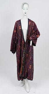 Uzbek Inspired Ikat Caftan Robe