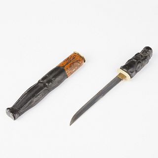 Japanese Tanto Dagger or Sword w/ Scabbard
