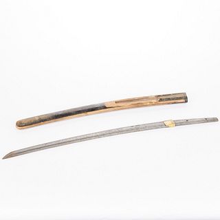 Japanese Katana Sword w/ Scabbard - Signed