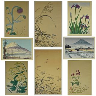 Grp: 8 Japanese Woodblock Prints Tomikichiro Tokuriki