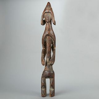 Chamba African Carved Wood Female Figure Nigeria