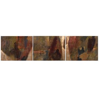 LUCIANO SPANÓ, La ciudad que no es de dios I, II y III, Signed and dated 03 front and back, Oil/canvas, 51 x 66.9" (130 x 170 cm) each, Pieces: 3