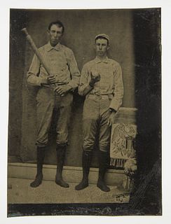 Tintype 2 Baseball Players