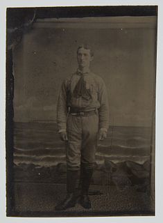 Tintype "G. Atkins, First Base"