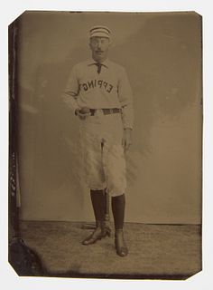 Tintype of Baseball Player