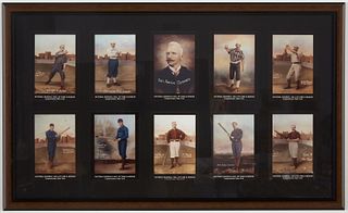 10 Framed National Baseball Hall of Fame Postcards