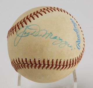 Baseball Signed by Joe DiMaggio