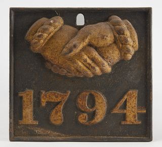 1794 Cast Iron Fire Mark